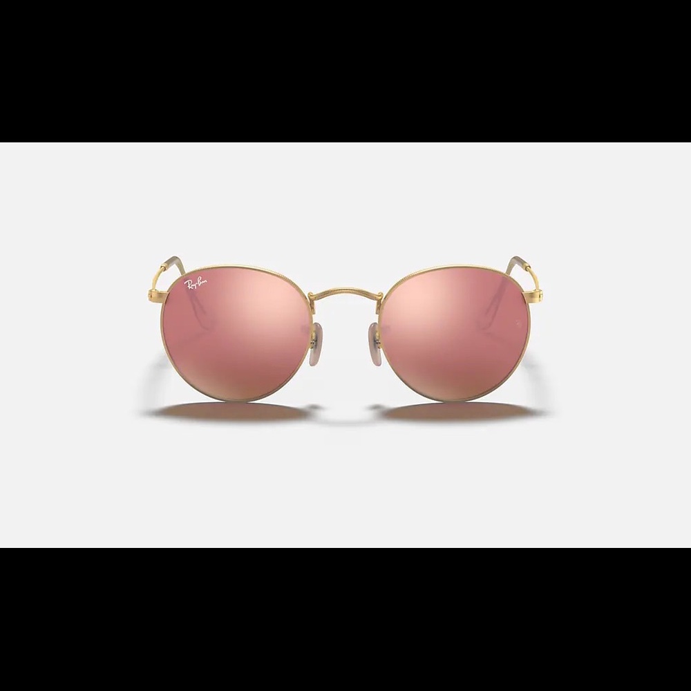 RAY BAN PINK LENSE SUNGLASSES